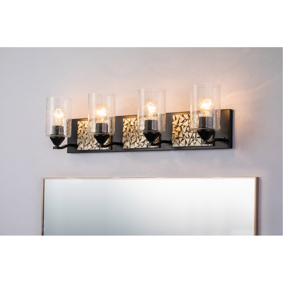 Bocage 4 Light 31 inch MB Bath Light Wall Light in Matte Black